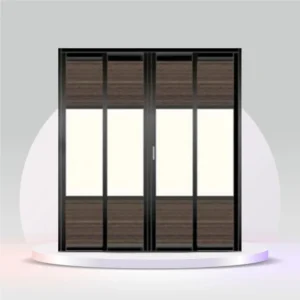 Aluminum Slide and Swing Kitchen glass door-4p