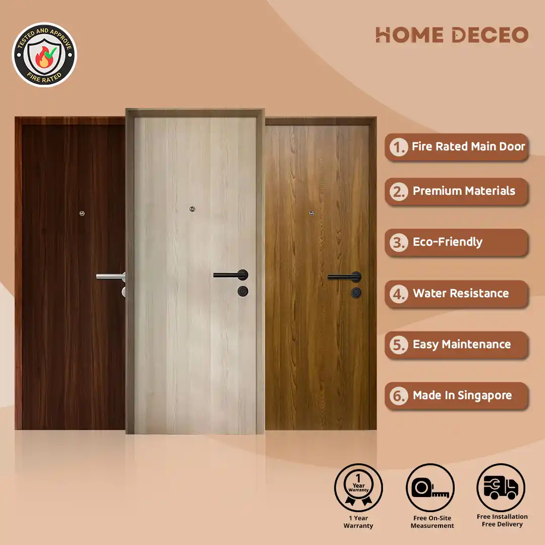 Fire rated main door 3x7