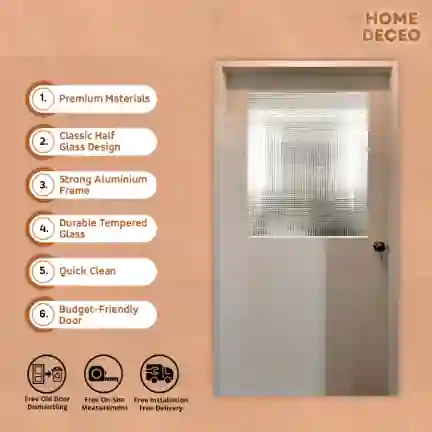 Dutch Kitchen Half Glass Door