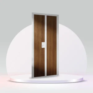 Alulux Aluminium Bi-Fold Toilet Door with white-AF805