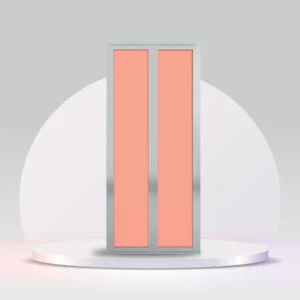 aluminium bi-fold toilet door silver hdc-106