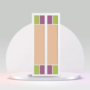 aluminium bi-fold toilet door white-hdc111