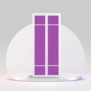 aluminium bi-fold toilet door white-hdc112