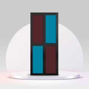 aluminium bi-fold toilet door black-hdc114