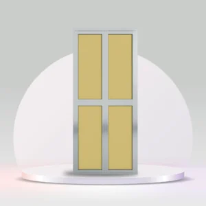 aluminium bi-fold toilet door silver-hdc115