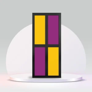 aluminium bi-fold toilet door black-hdc119