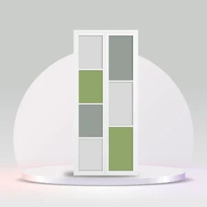 aluminium bi-fold toilet door white-hdc121