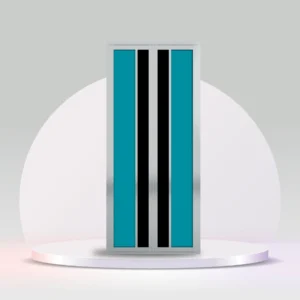 aluminium bi-fold toilet door silver-hdc132