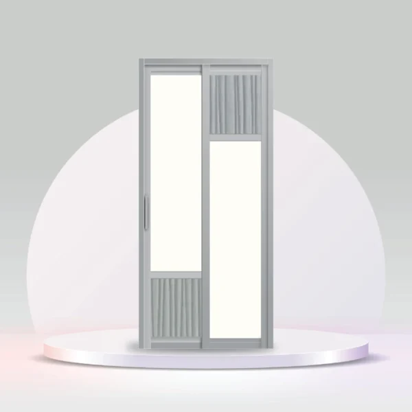 Aluminum Slide & Swing Toilet Door – SD-7010