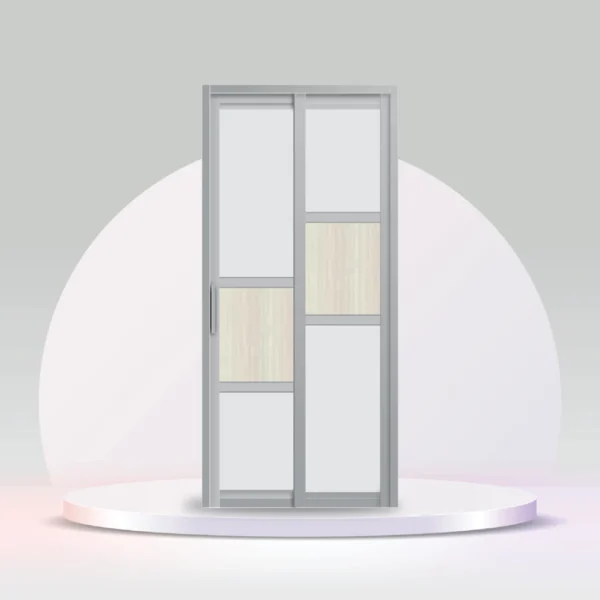 Aluminum Slide & Swing Toilet Door – SD-7014