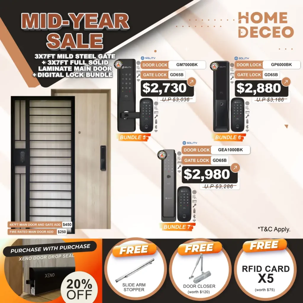 mid year sale for door, gate and solity digital lock