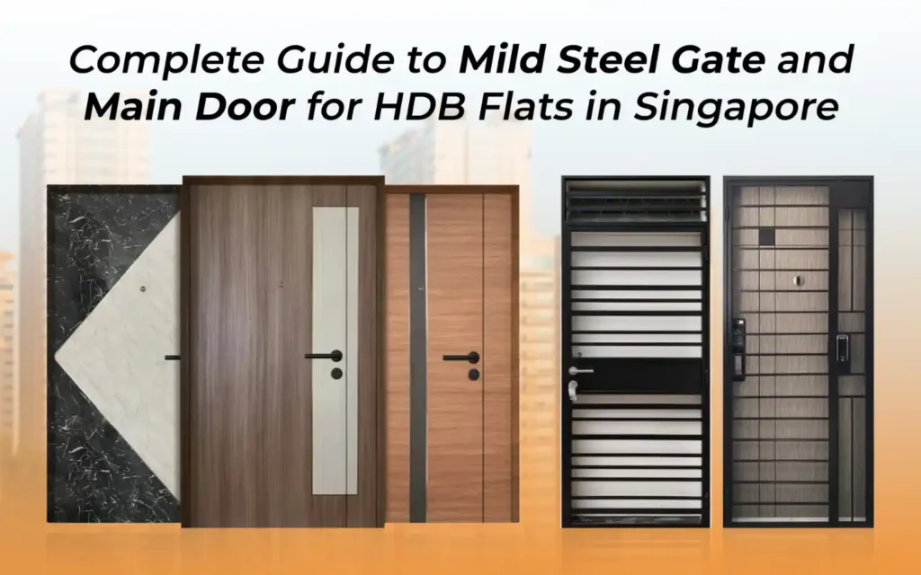 Mild steel gate and main door