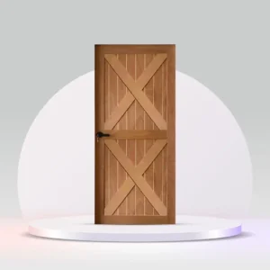 Framed Double X-Style barn door