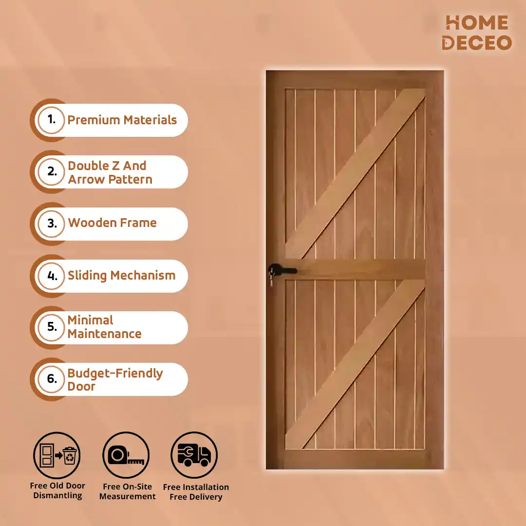 Framed Double z-Arrow Barn Door