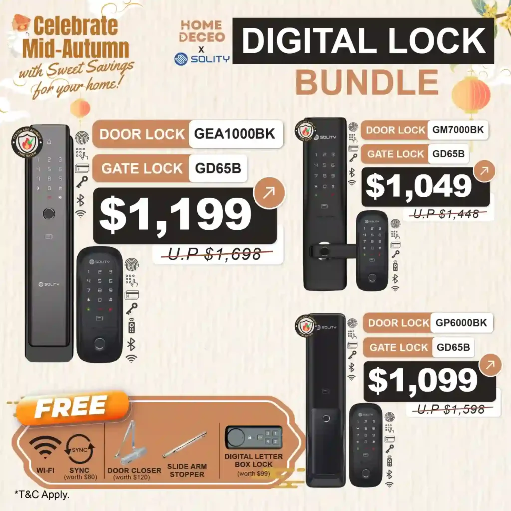 solity Digital Door and gate lock mid autumn promotion