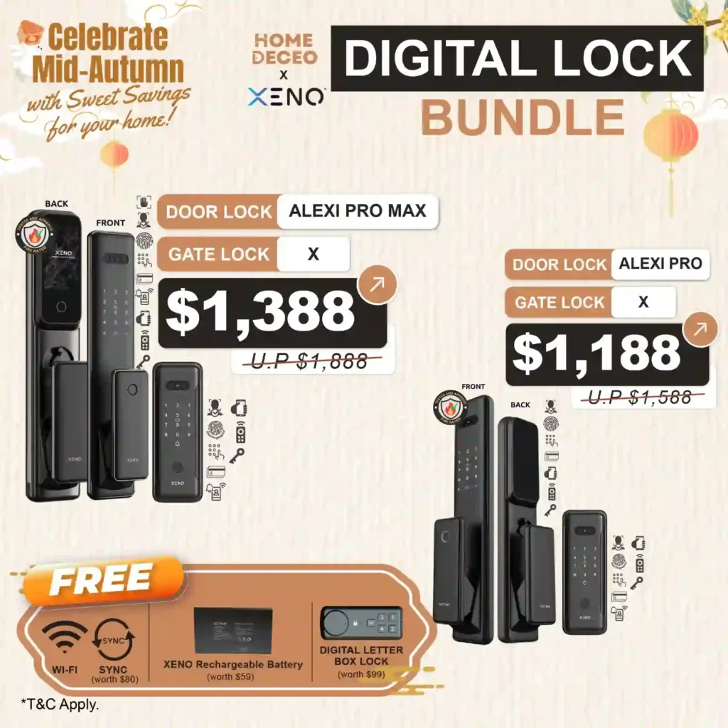 Xeno Digital Door and gate lock mid autumn promotion