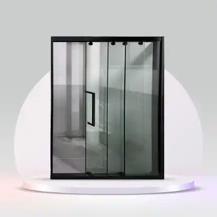 Sliding Door (2 Slide 1 Fixed ) - With 10mm CLEAR Tempered Glass